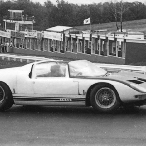 Watkins Glen 1965, Jim teste une Ford GT 40 GT/108 Watkins Glen 1965, Jim teste une Ford GT 40 GT/108